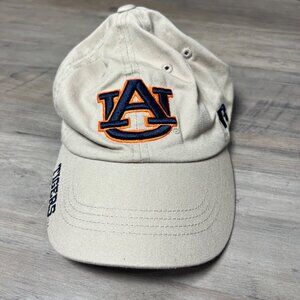 Auburn Tigers Beige Adjustable Baseball Cap By Russell Athletic